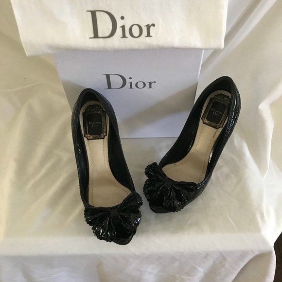 Authentic Dior “Miss Dior “ Black  size 36 Pump - Picture 1 of 8